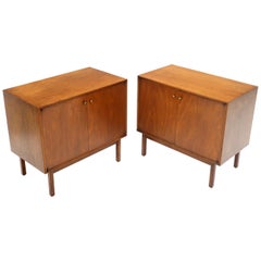 Pair of Two-Door Utility Cabinets Hall Chests