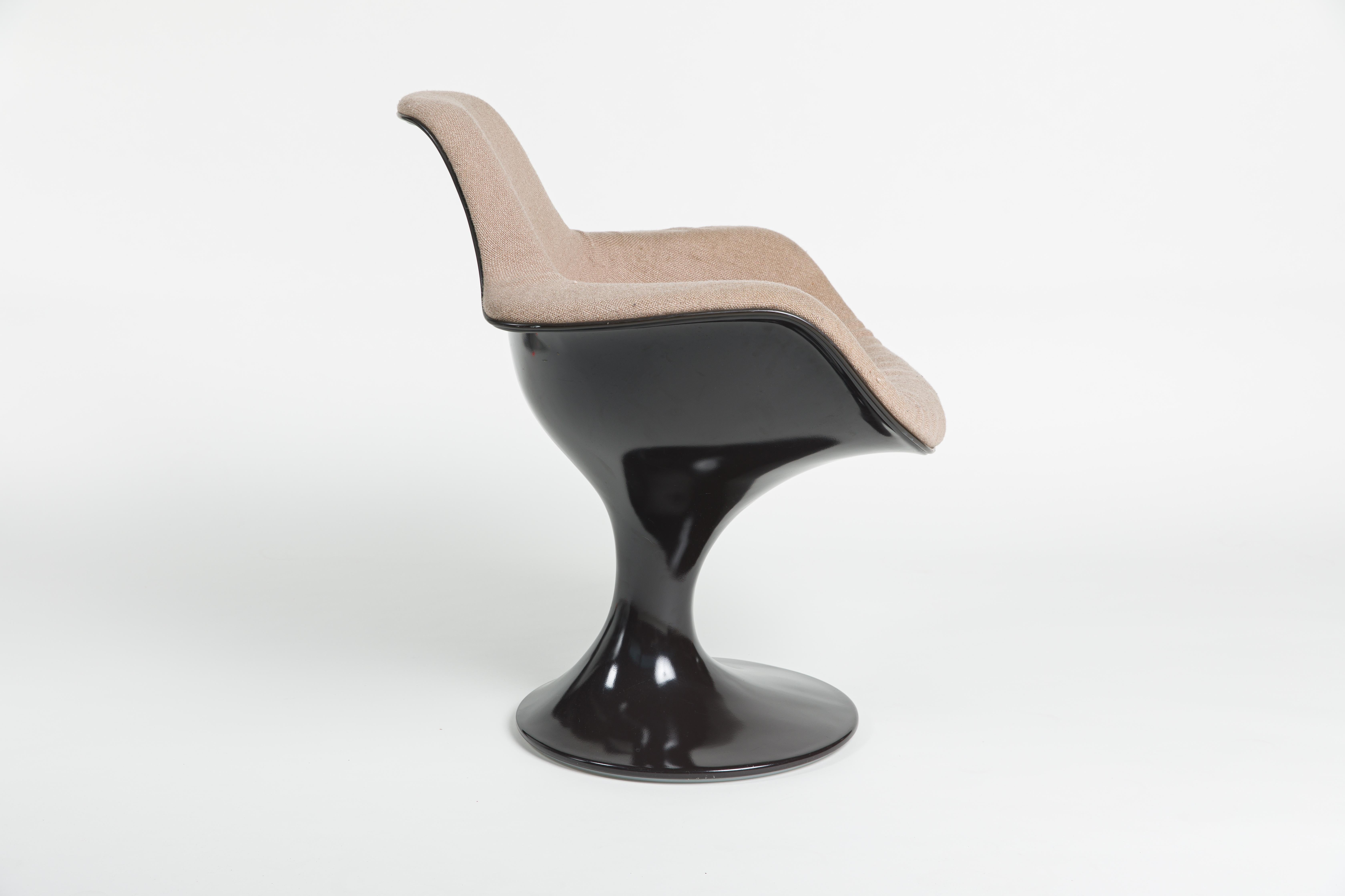 Pair of Two Farner & Grunder Armchairs Orbit for Herman Miller Chair 2x Brown 5