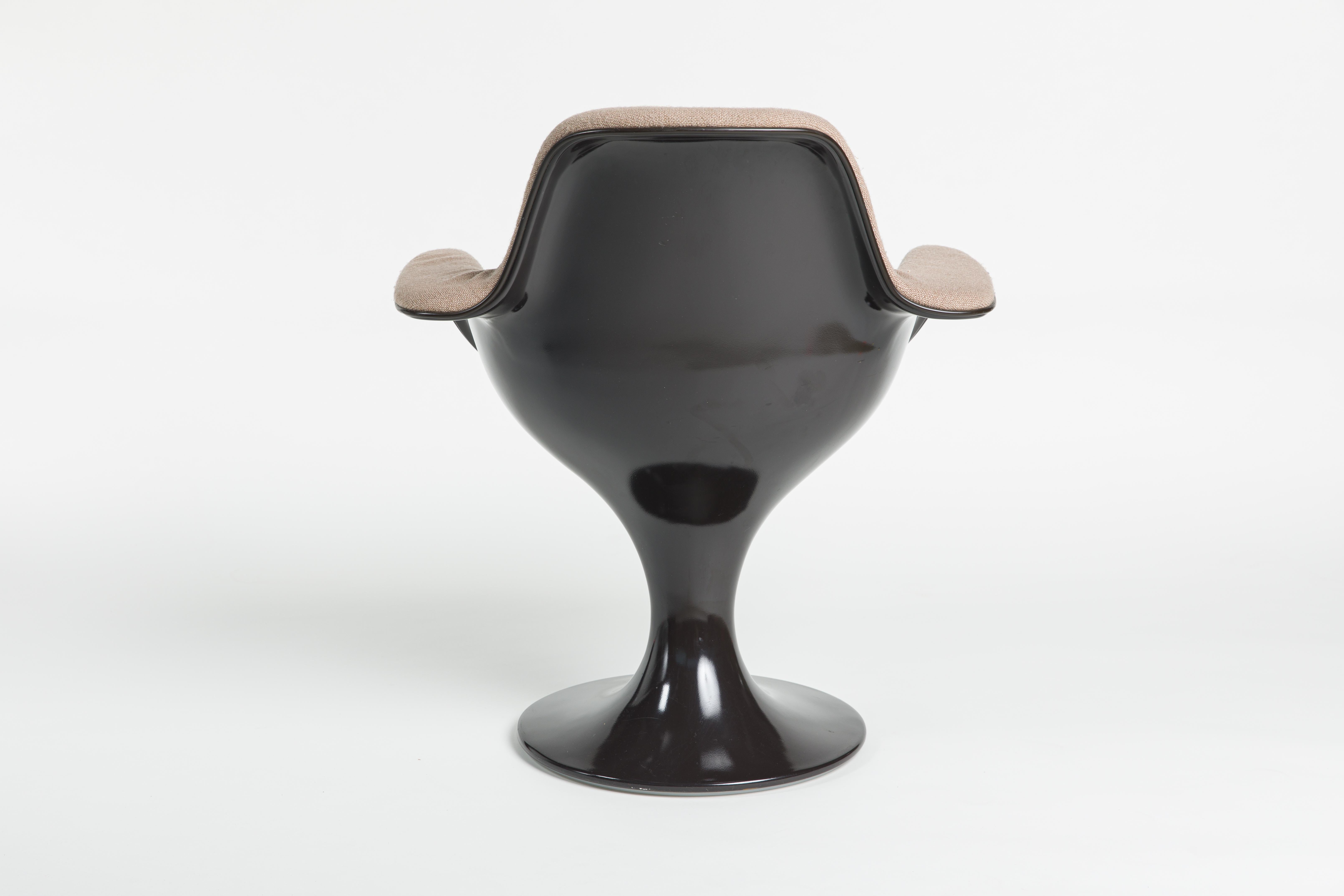 Pair of Two Farner & Grunder Armchairs Orbit for Herman Miller Chair 2x Brown 6