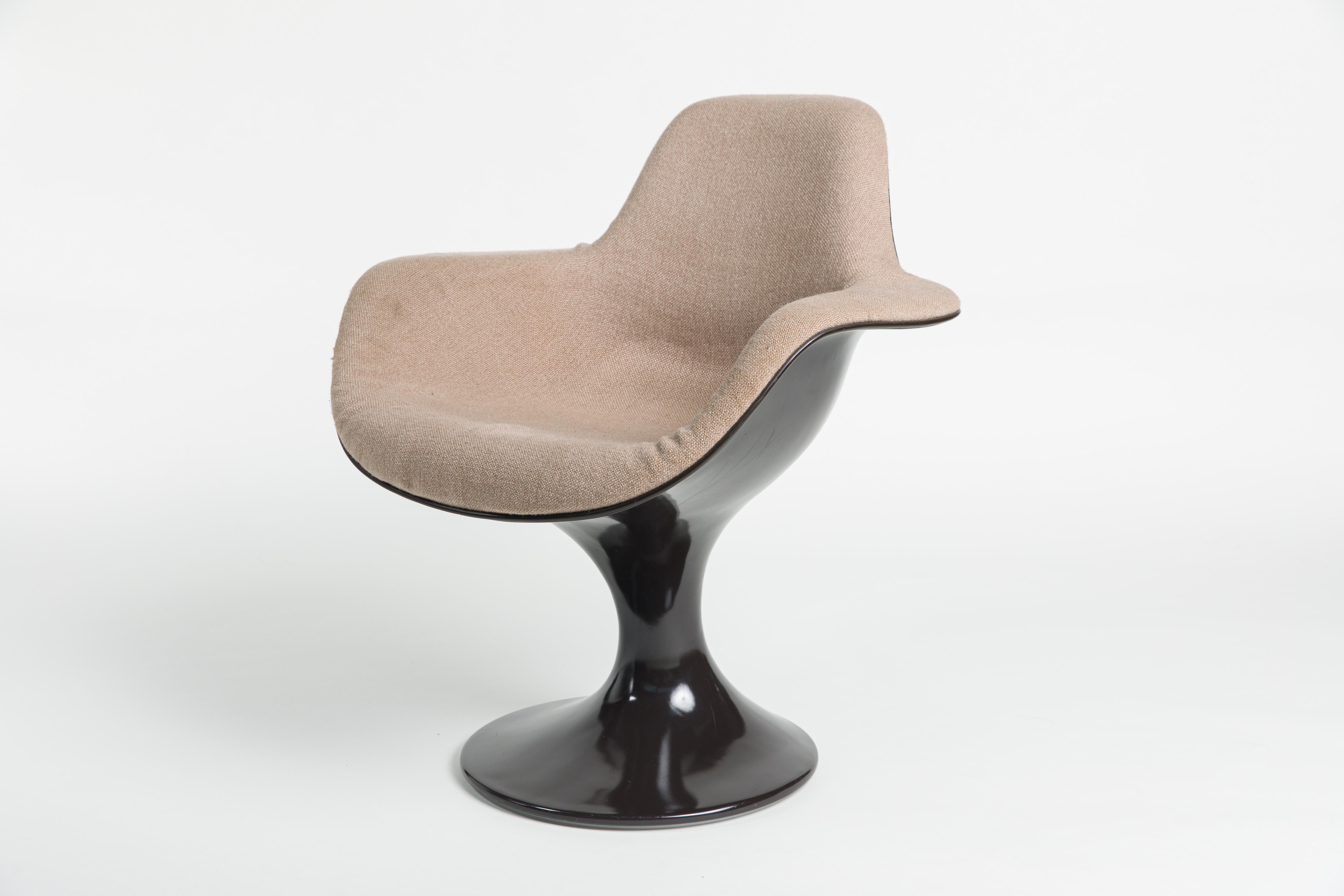 Pair of Two Farner & Grunder Armchairs Orbit for Herman Miller Chair 2x Brown 7