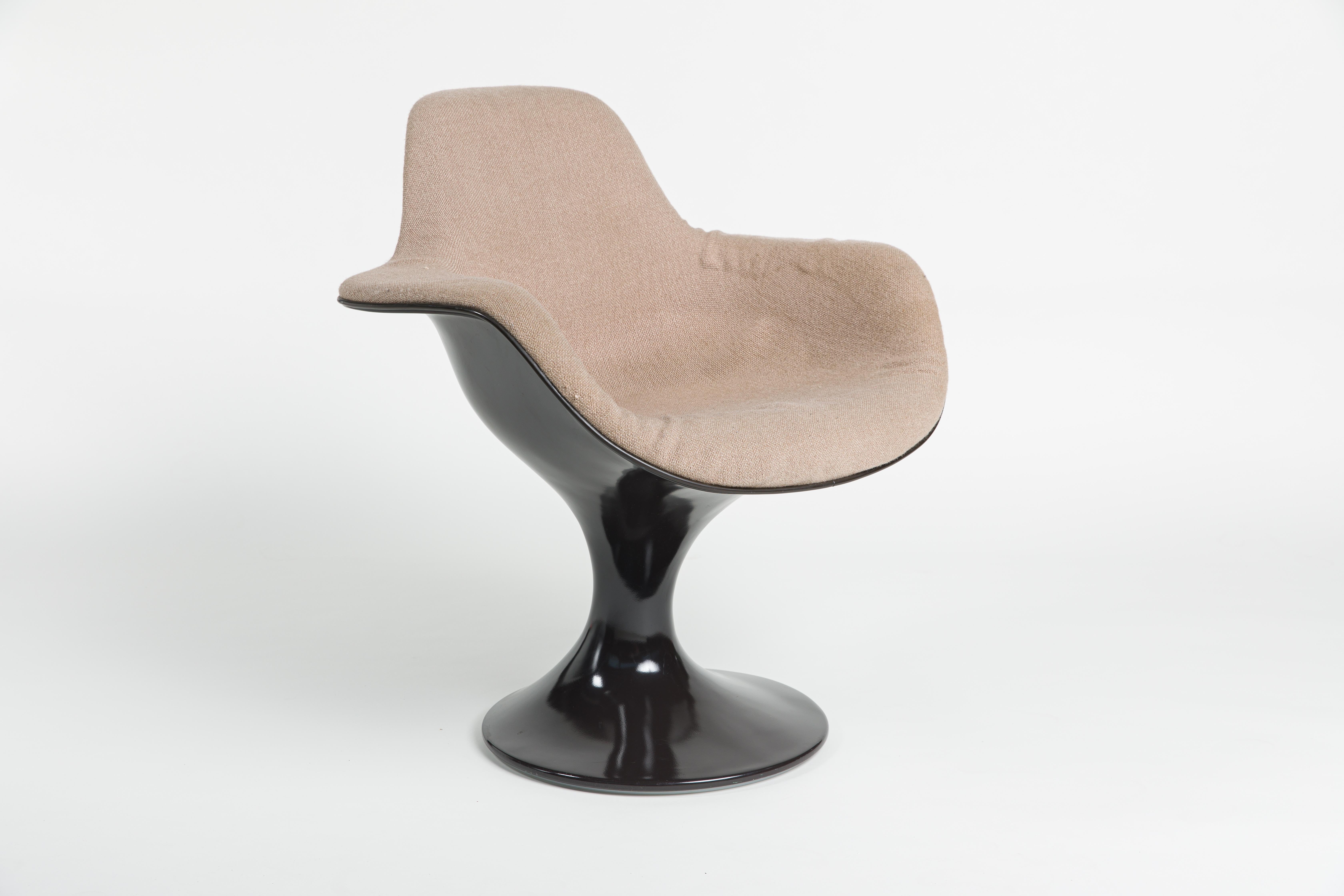 Pair of Two Farner & Grunder Armchairs Orbit for Herman Miller Chair 2x Brown 1