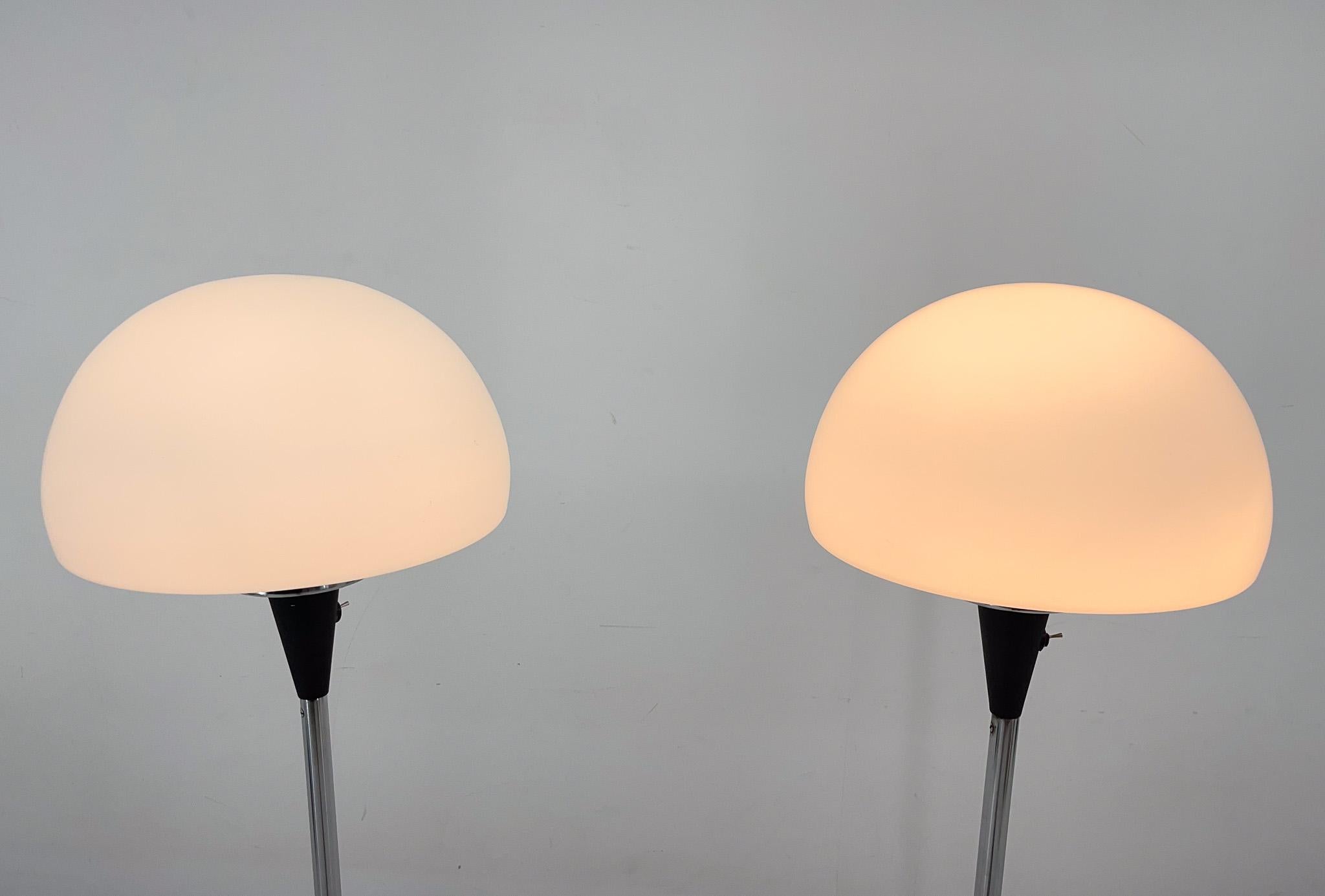 Paire de lampadaires par Jaroslav Bejvl pour Lidokov, années 1960 Bon état - En vente à Praha, CZ