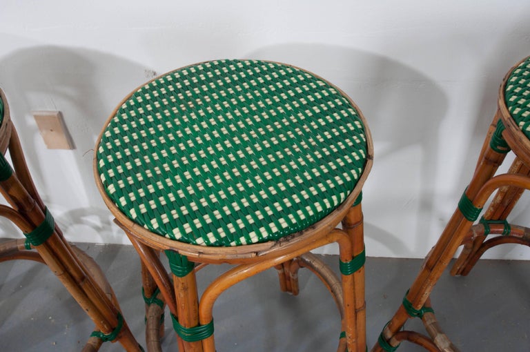 Pair of Two French Bistro Bar Stools at 1stDibs