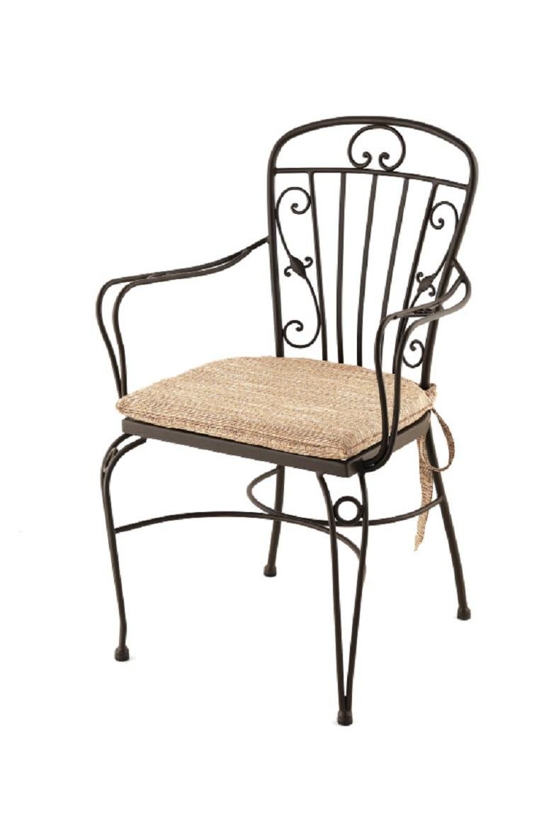 Garden Chairs in Brown Wrought Iron. Indoor and Outdoor For Sale at 1stdibs