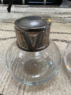 Pair of Two Italian Crystal Carafe 1960s