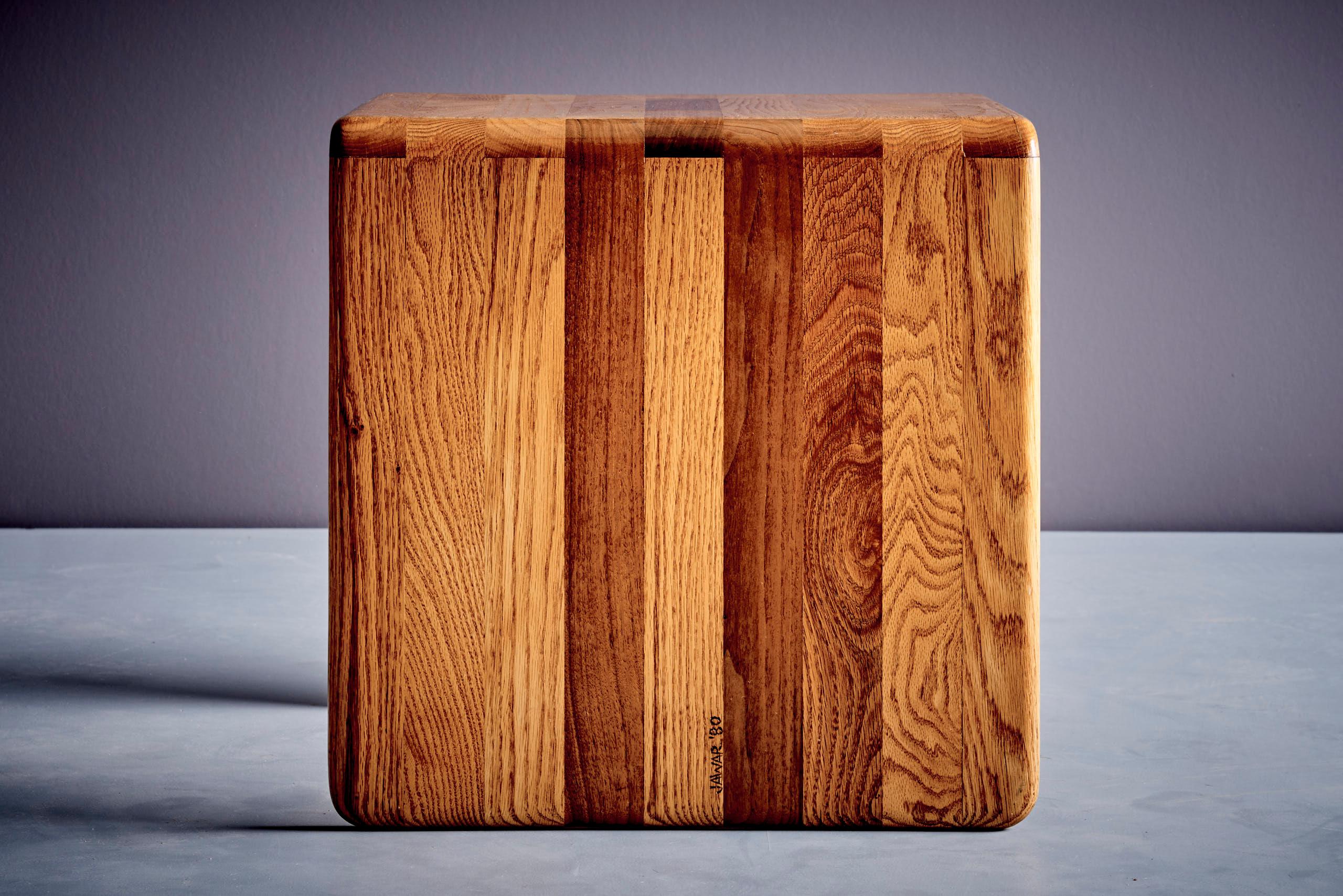 Fin du 20e siècle Paire de deux tabourets en bois à ruban de James Rannefeld, États-Unis en vente