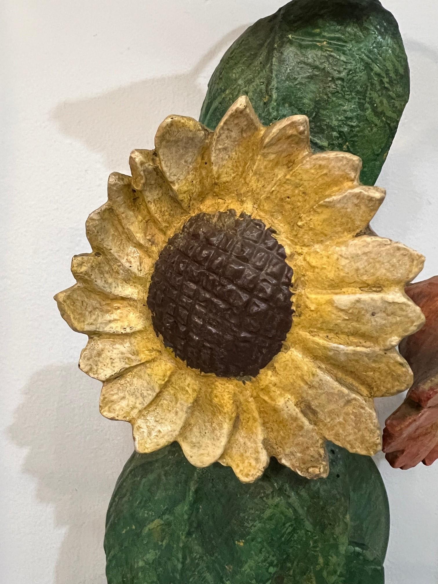 Coppia di applique a due luci con girasoli floreali in vendita 5