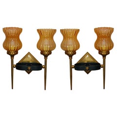 Pair of Two Light Sconces