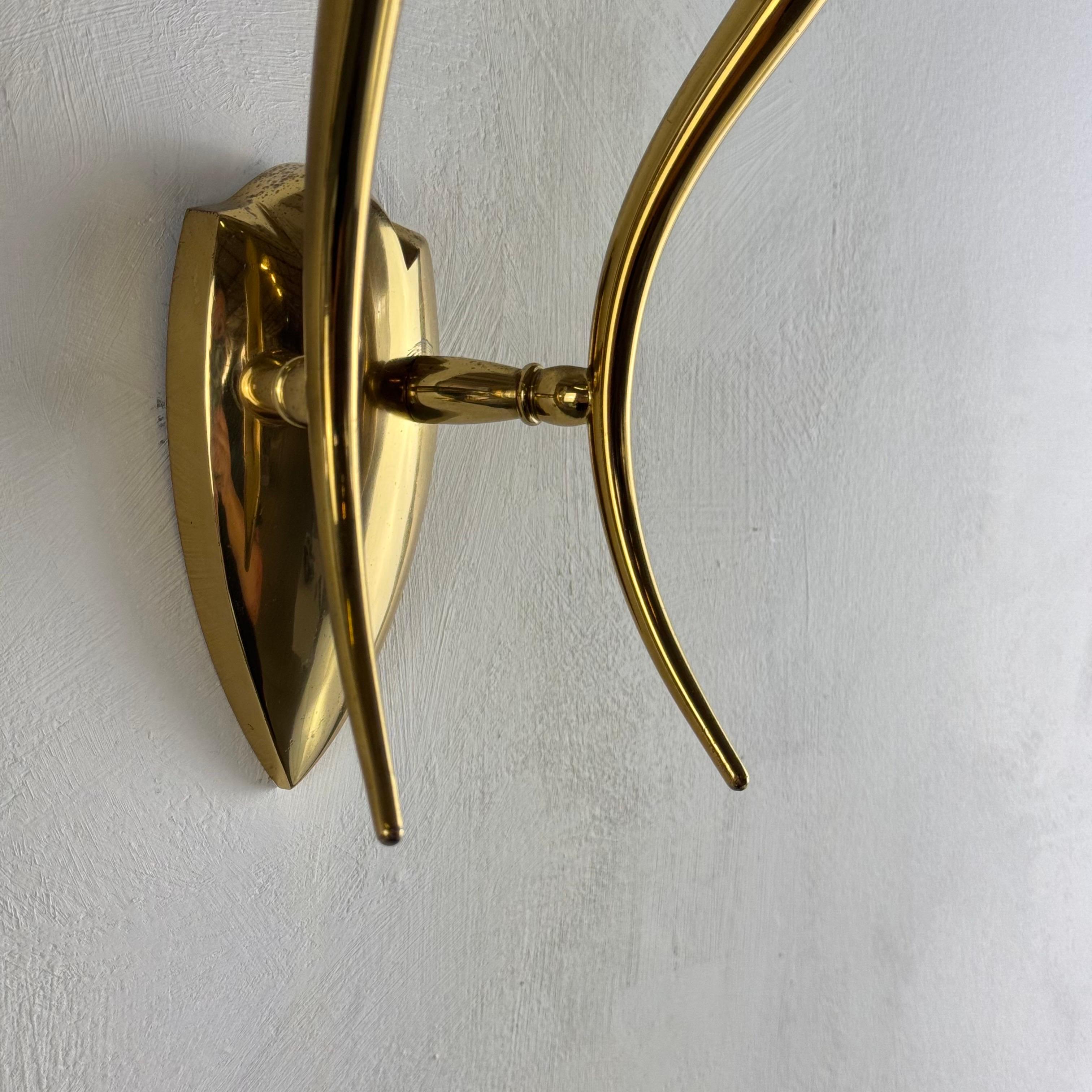 Paire d'appliques murales à deux lumières par Oscar Torlasco pour Lumi Milano, Italie, années 1950 en vente 11
