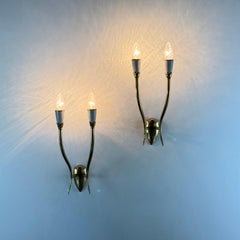 Zwei Wandleuchter von Oscar Torlasco für Lumi Milano, Italien, 1950er Jahre