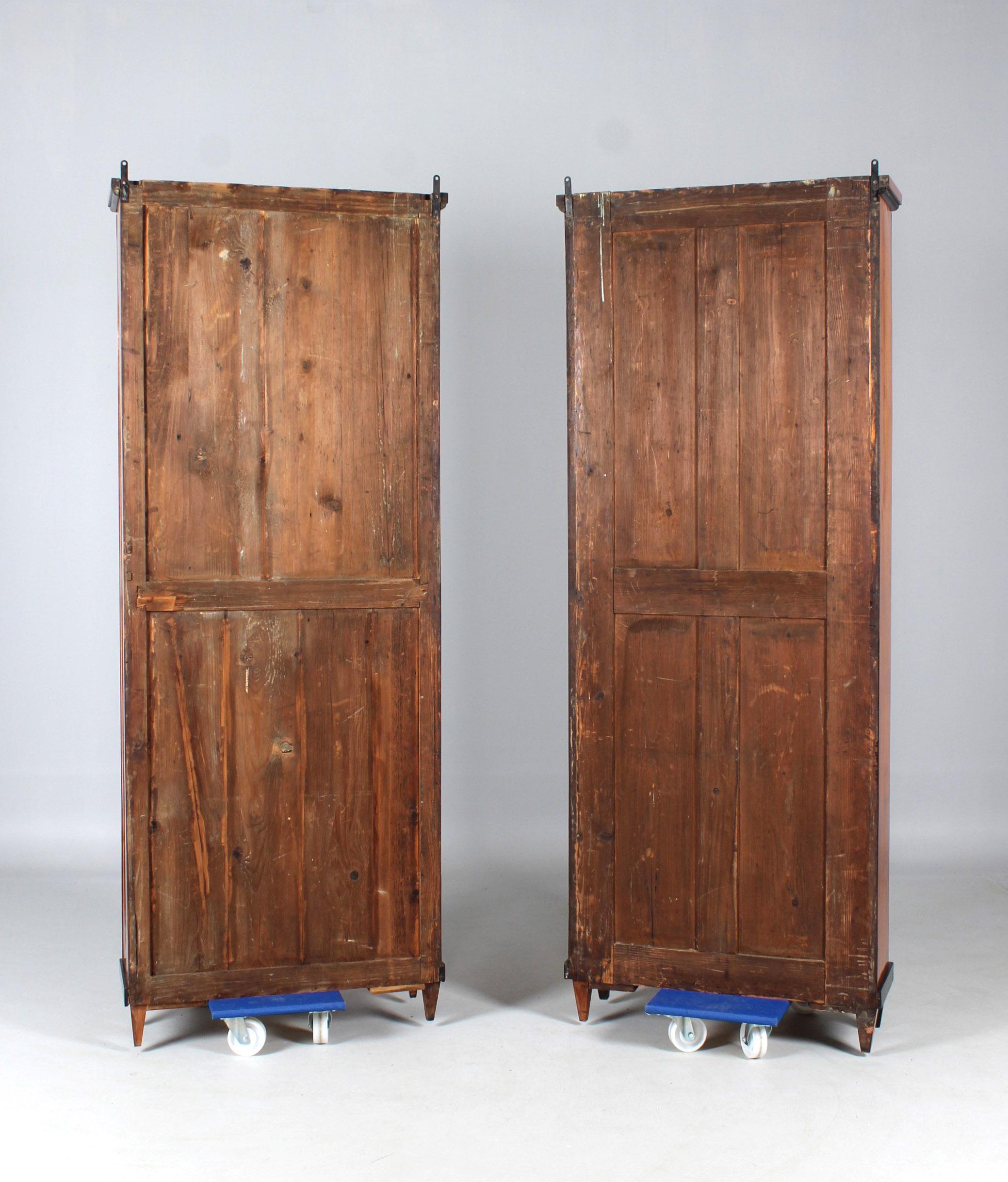 Pair Of Two Matching Biedermeier Bookcases, Cherrywood, Southern Germany, c 1820 8
