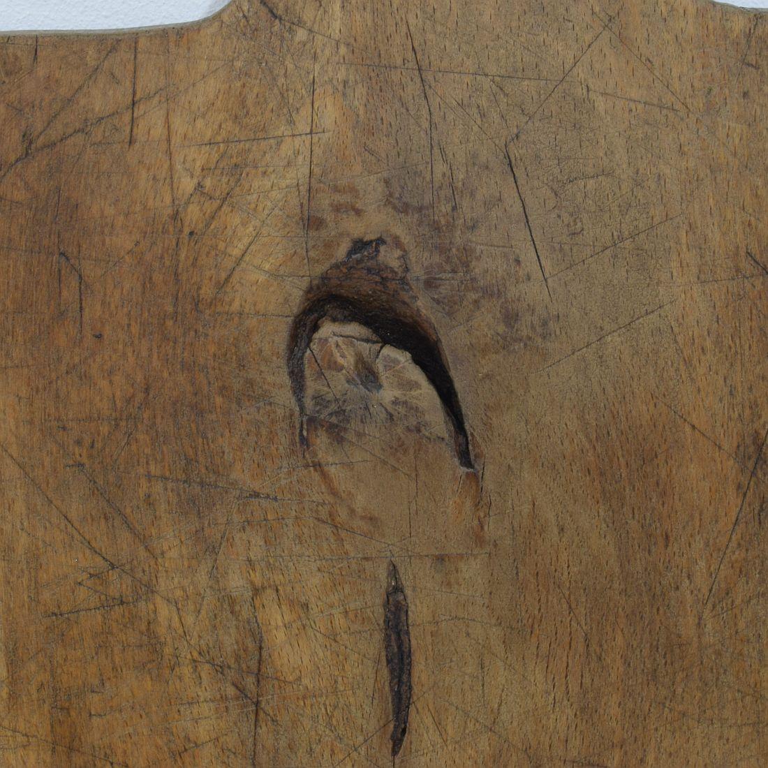 Paire de deux rares planches à découper en bois françaises du 19e siècle en vente 9