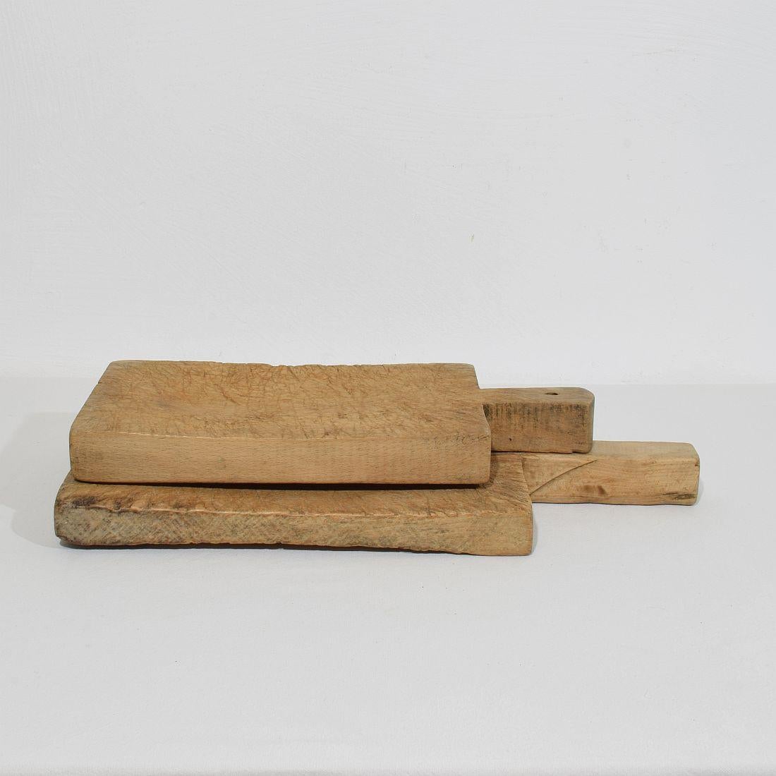 Pair of Two Rare French 19th Century, Wooden Chopping or Cutting Boards For Sale 15