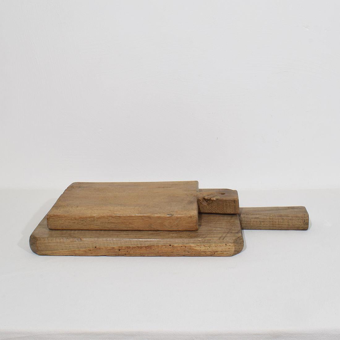 Pair of Two Rare French 19th Century, Wooden Chopping or Cutting Boards For Sale 15