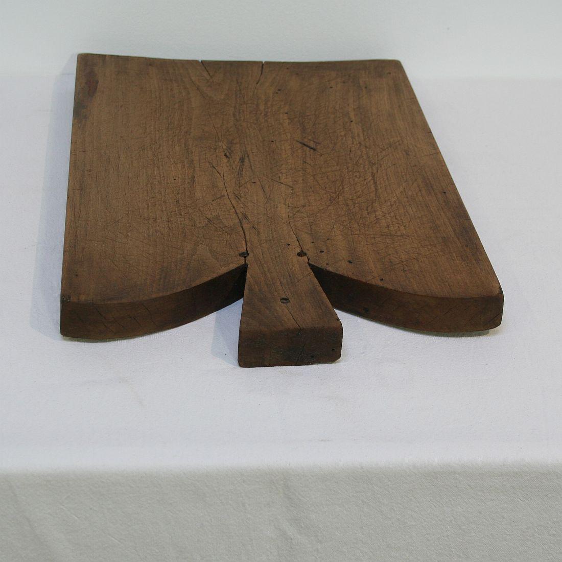 Pair of Two Rare French 19th Century, Wooden Chopping or Cutting Boards 1