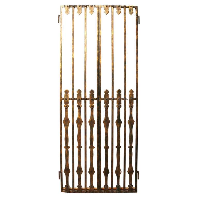 Pair of Two Reclaimed Steel Gates For Sale at 1stDibs