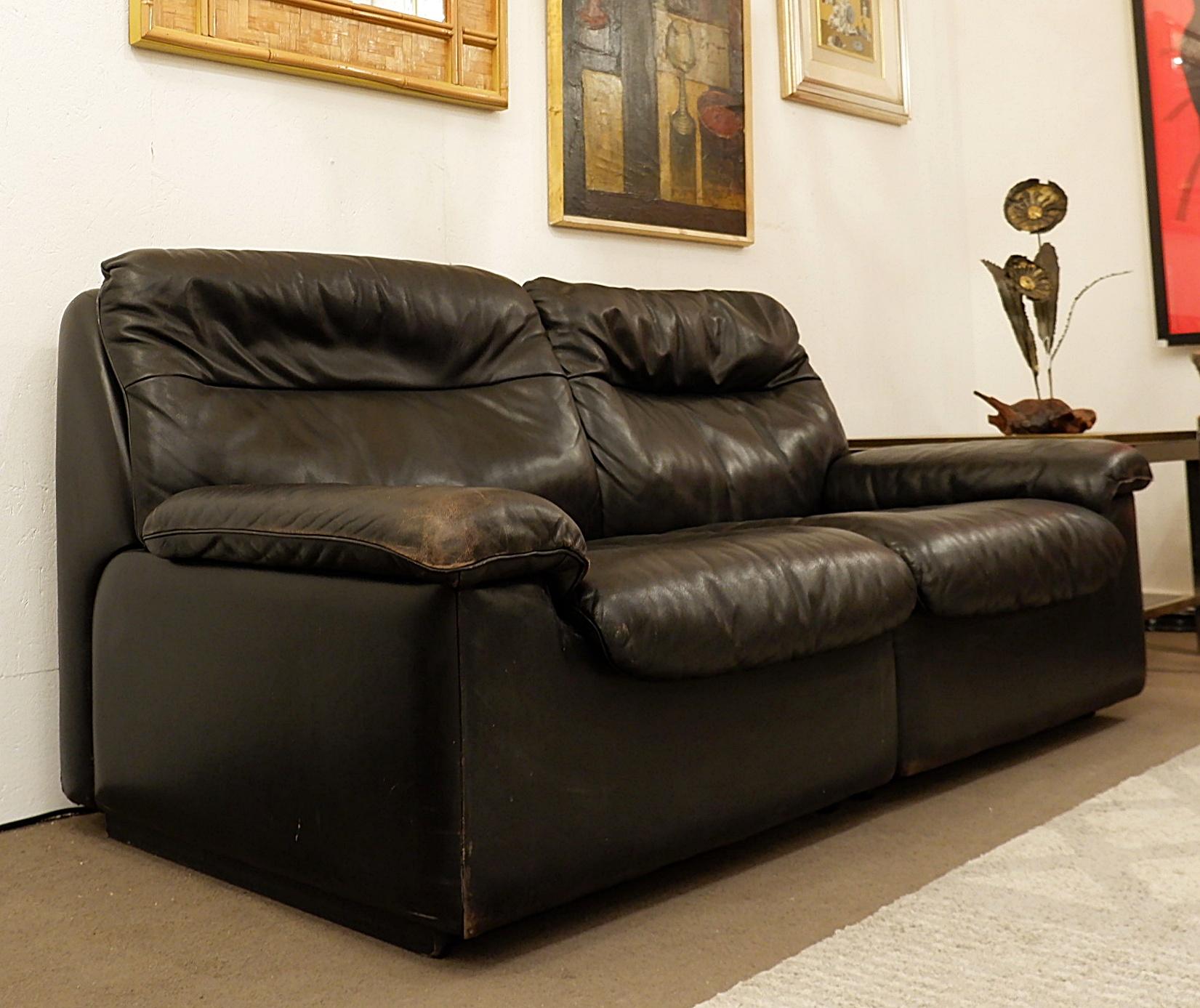 Pair Of Two Seater Sofa, de Sede For Sale 4