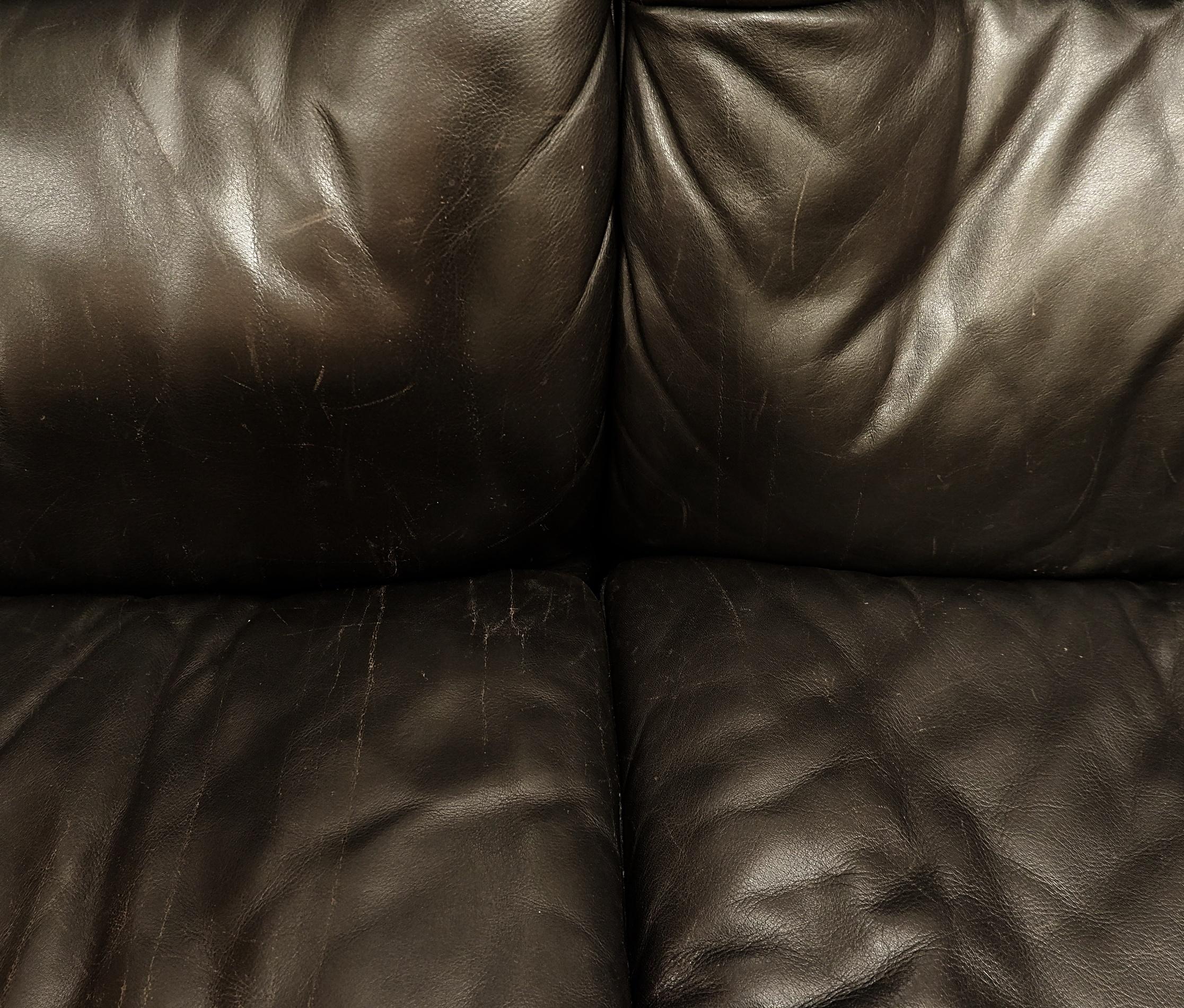 Leather Pair Of Two Seater Sofa, de Sede For Sale