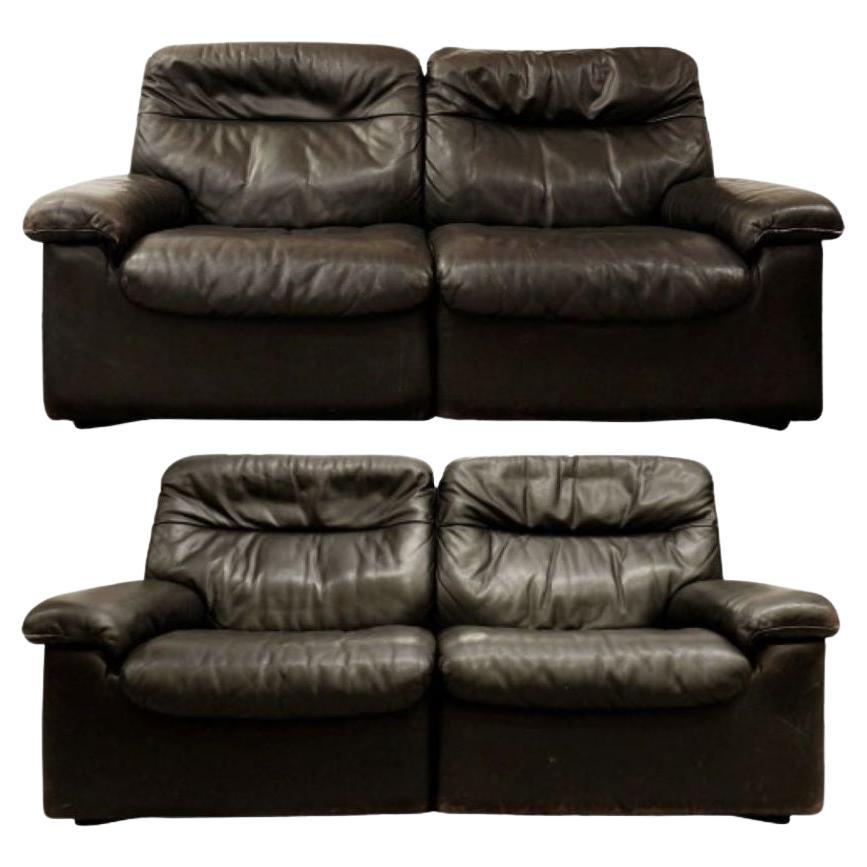 Pair Of Two Seater Sofa, de Sede For Sale
