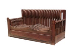 Pair of Two Seater Sofas by Mario Ceroli for Poltronova