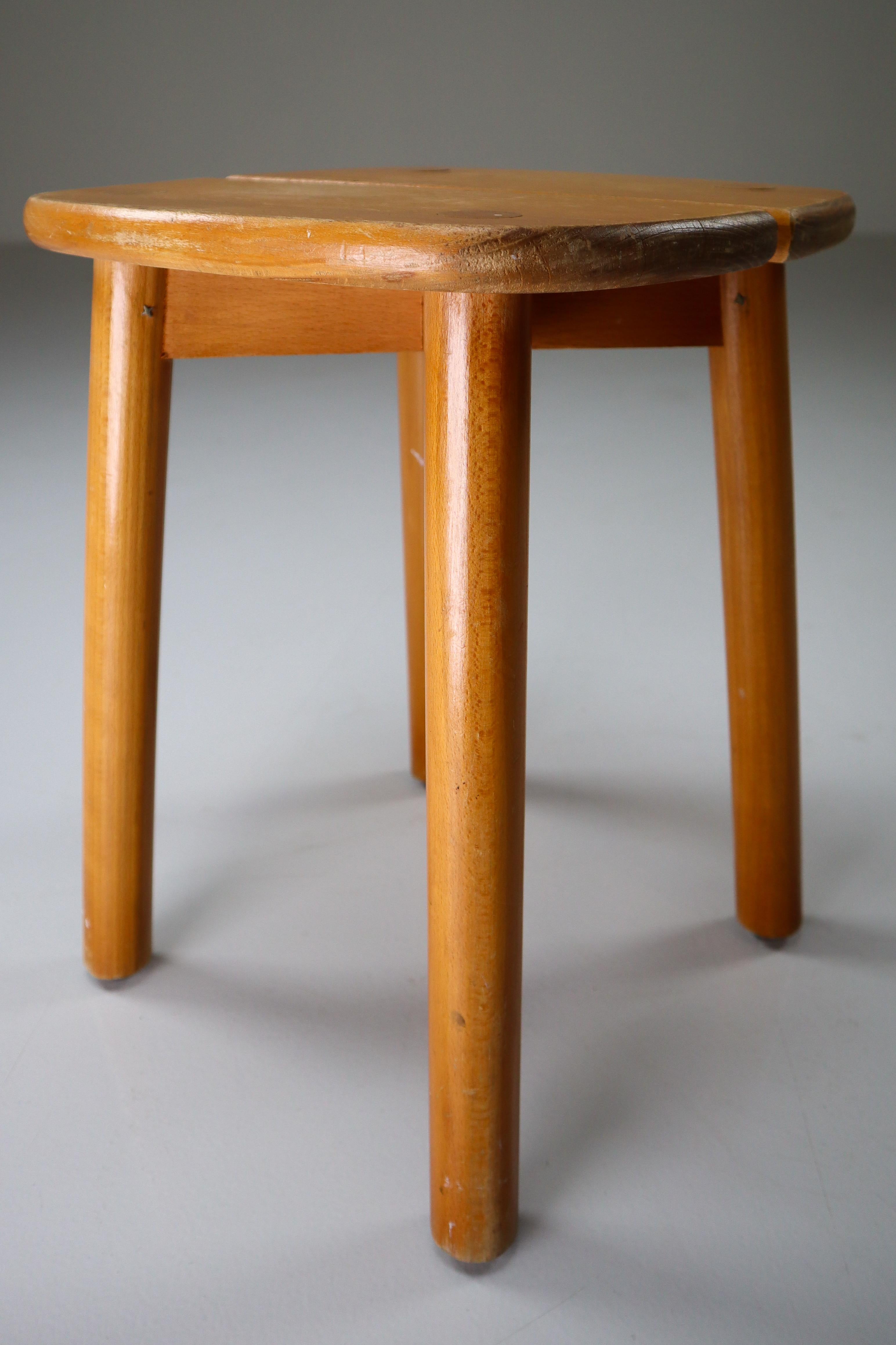 Pair of Two Stools by Pierre Gautier-Delaye Coffee Bean Model, France, 1960s 2