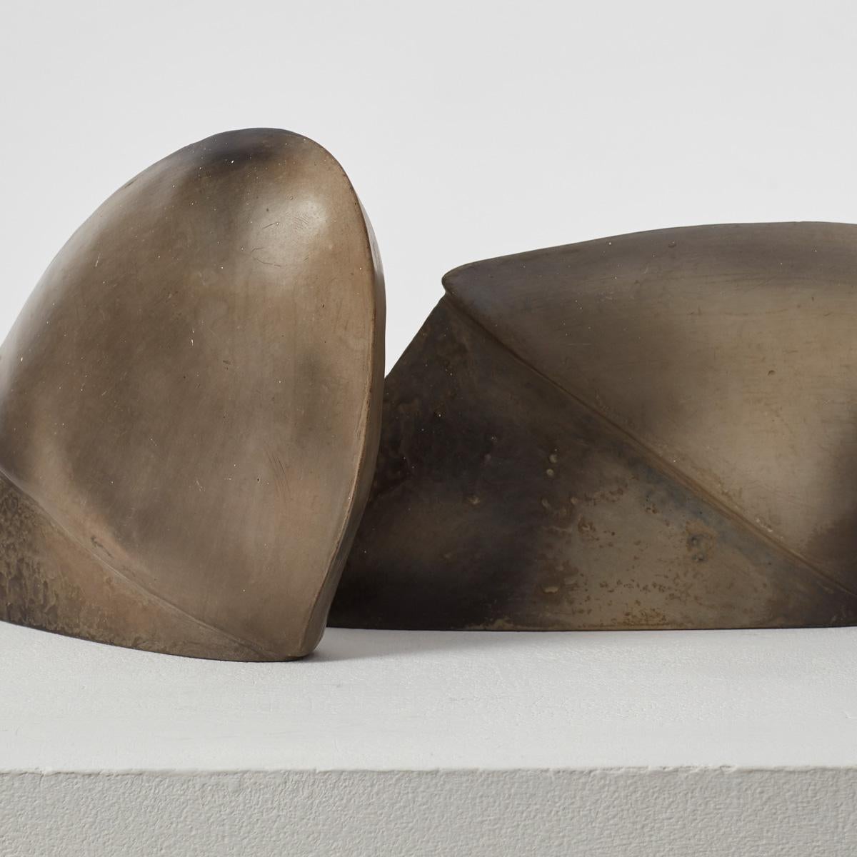 Pair of two-tone organic sculptures - previously owned by Sir Terence Conran For Sale 5