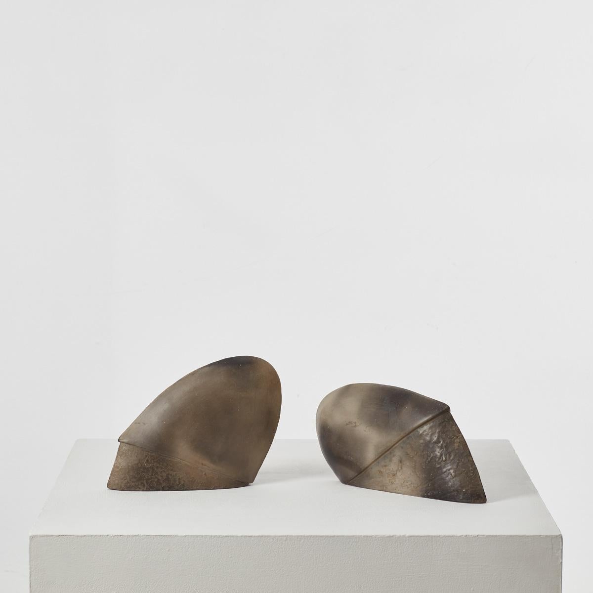 Pair of two-tone organic sculptures - previously owned by Sir Terence Conran For Sale 1