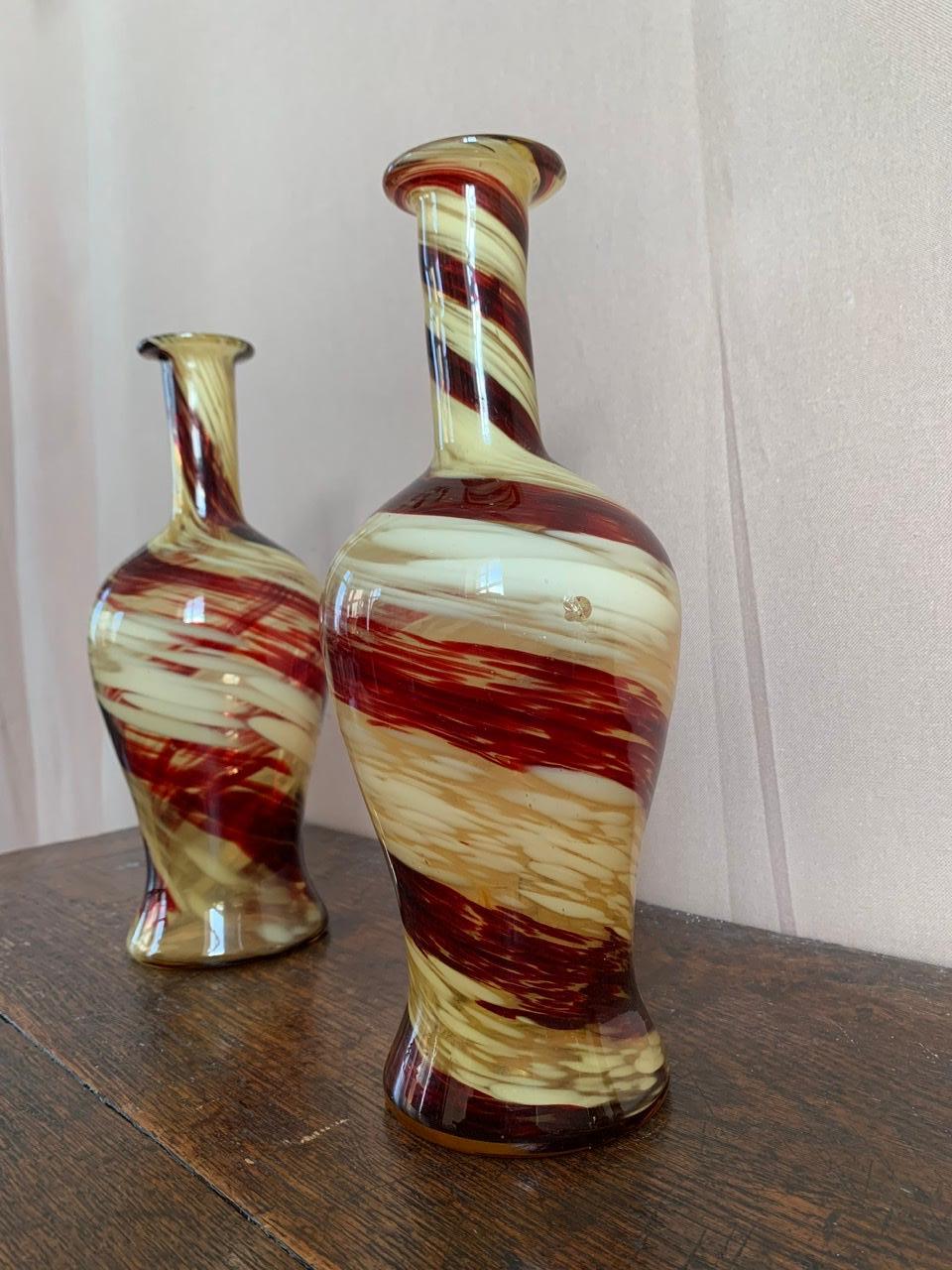 Pair of Two Vases in the Murano Style 1