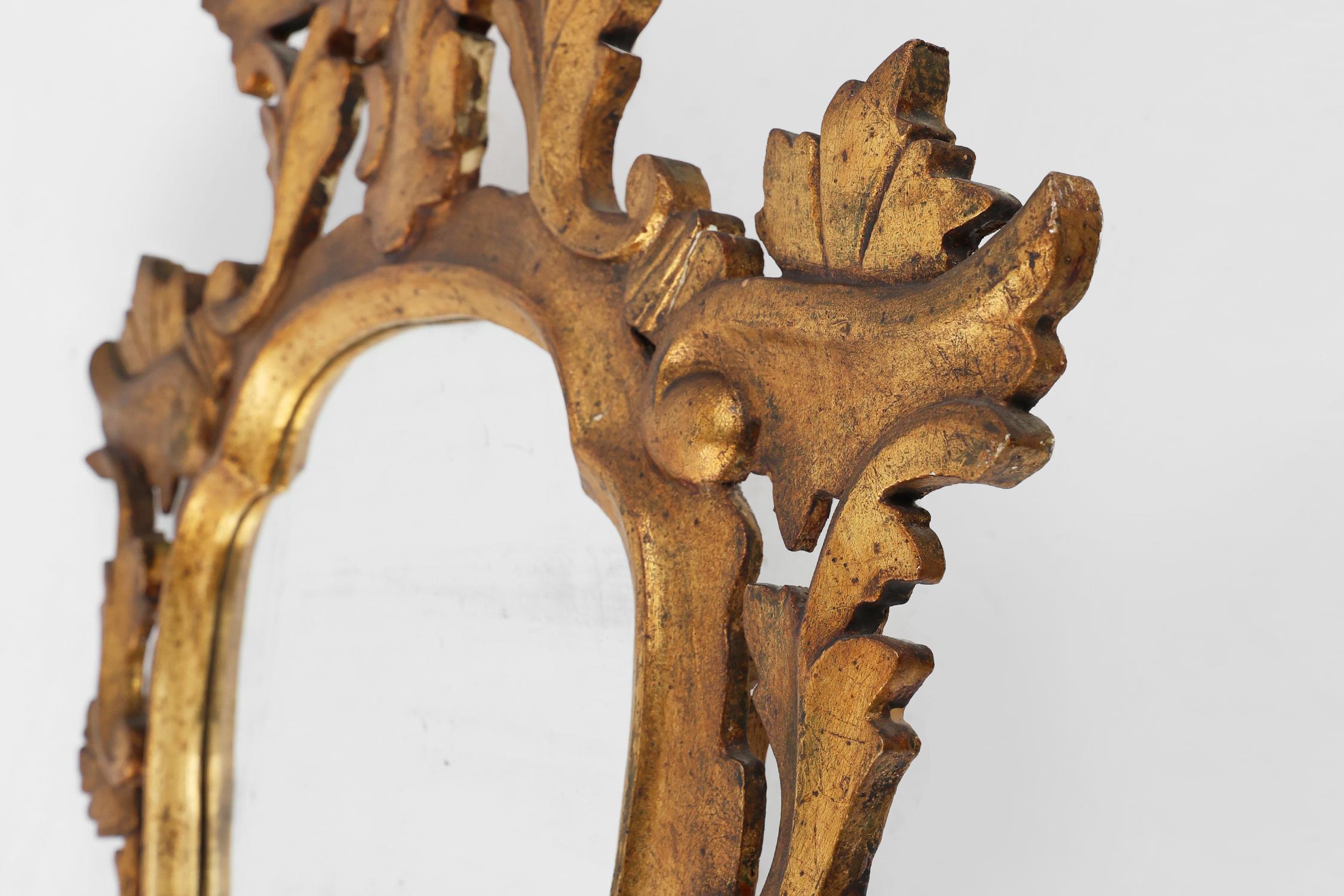 Zwei venezianische Rokoko-Spiegel aus vergoldetem Holz, ca. 1850 Italien im Angebot 2