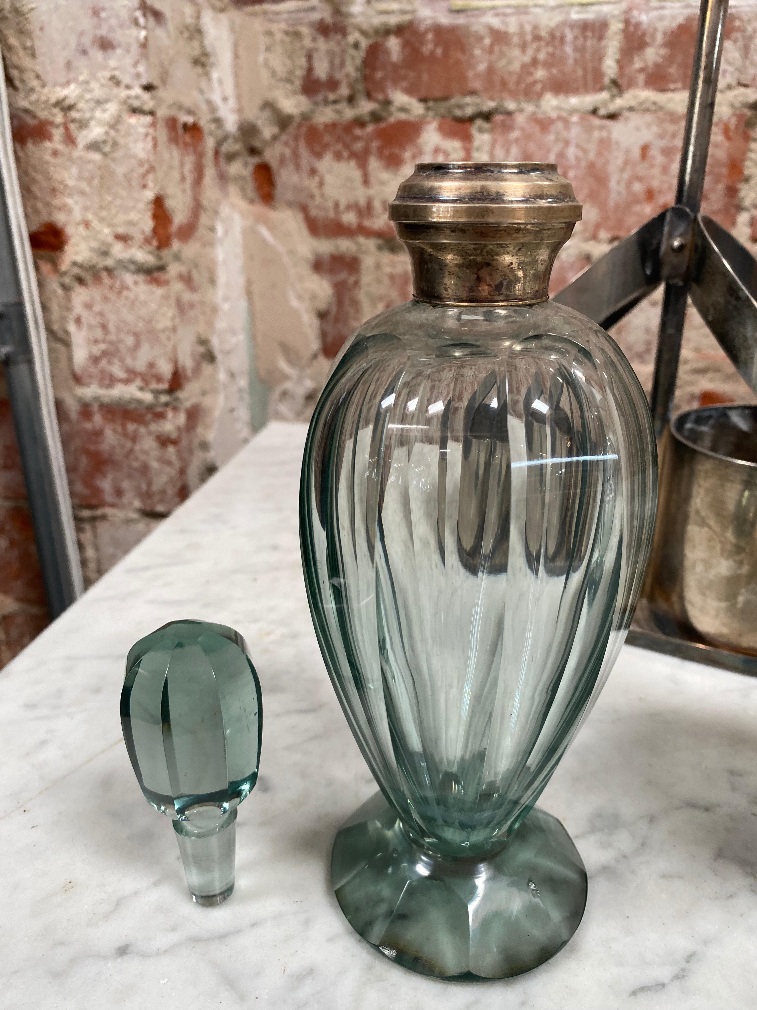 Mid-20th Century Pair of Two Vintage Bottle, Italy, 1950s For Sale
