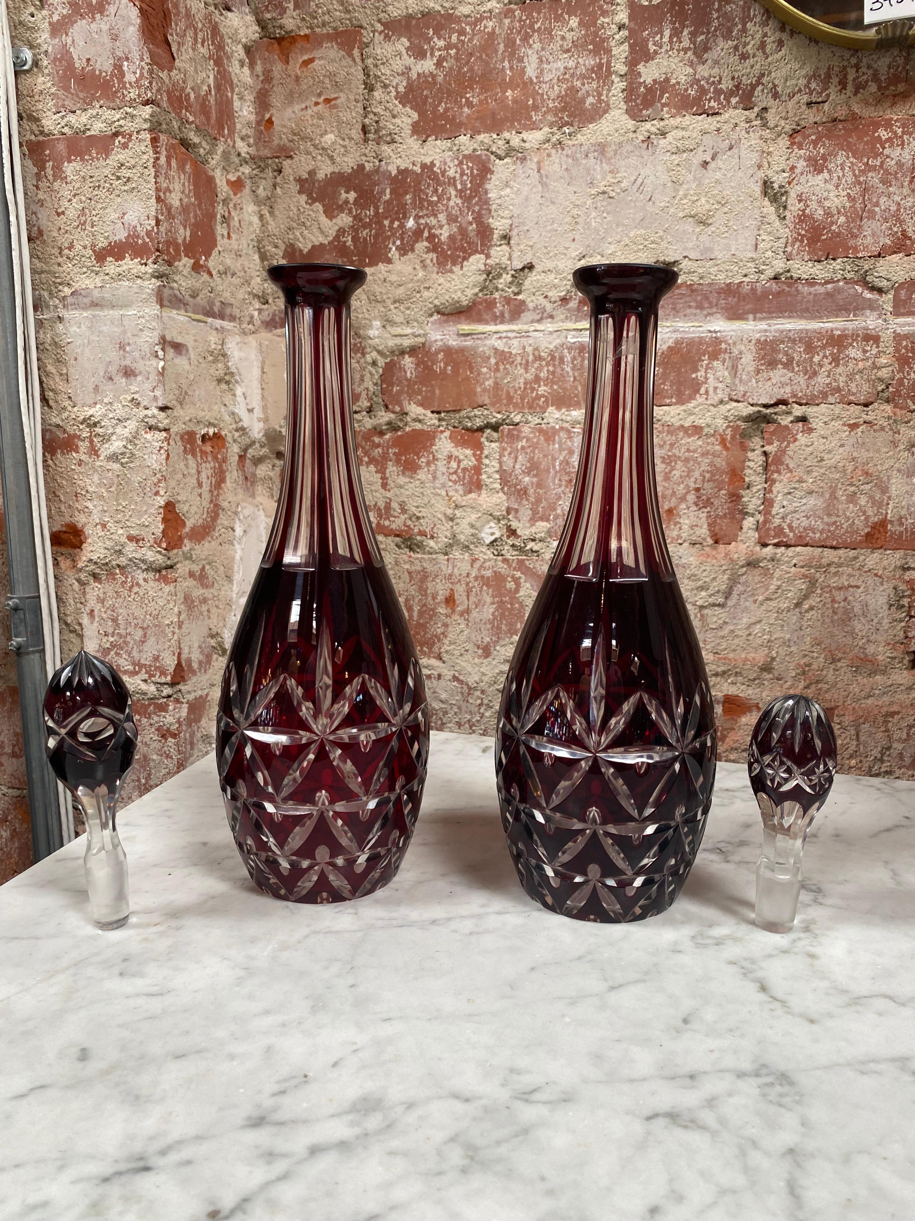 vintage italian glass bottles