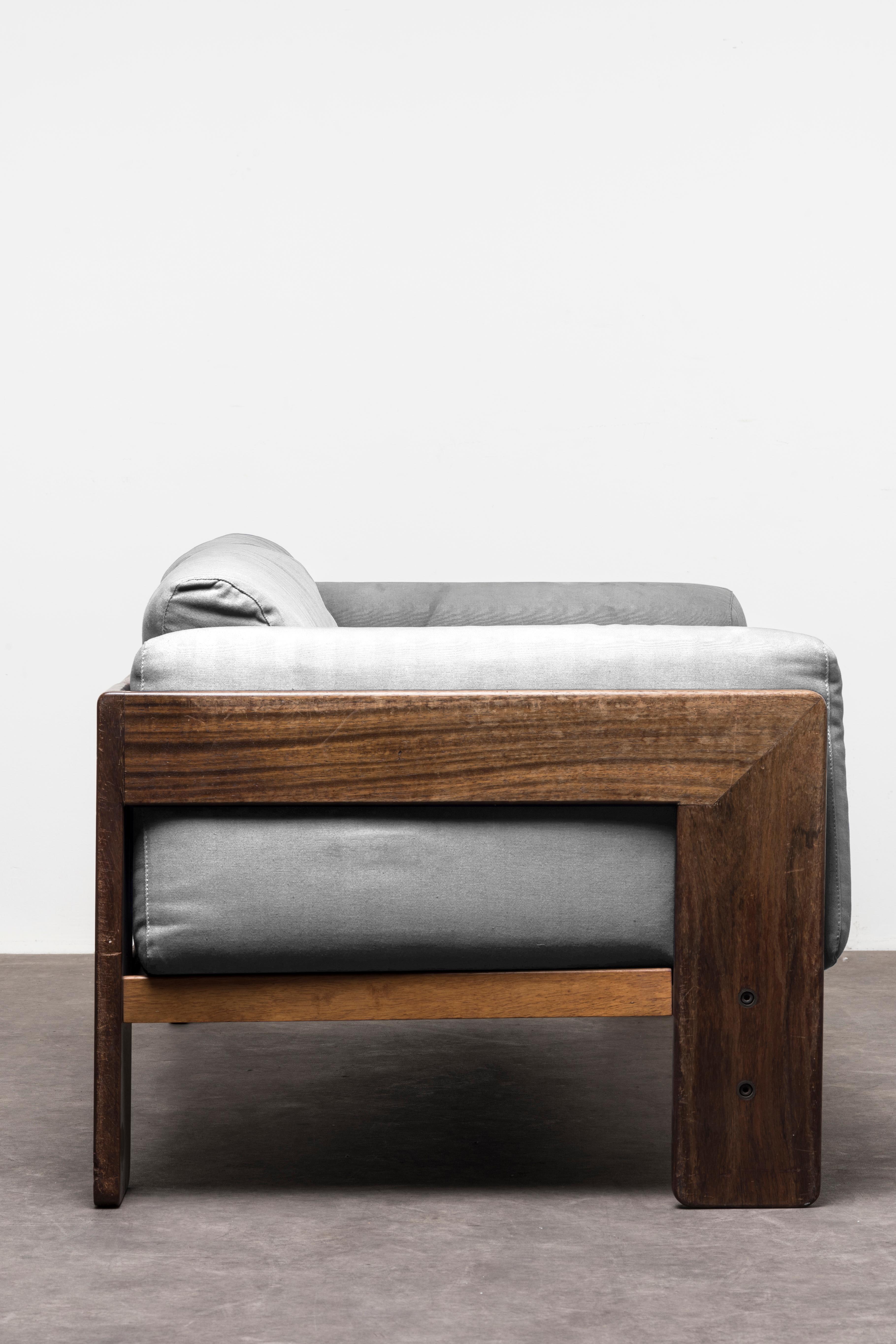 Pair of Two‐Seat Sofas Mod. Bastiano by Tobia Scarpa 3
