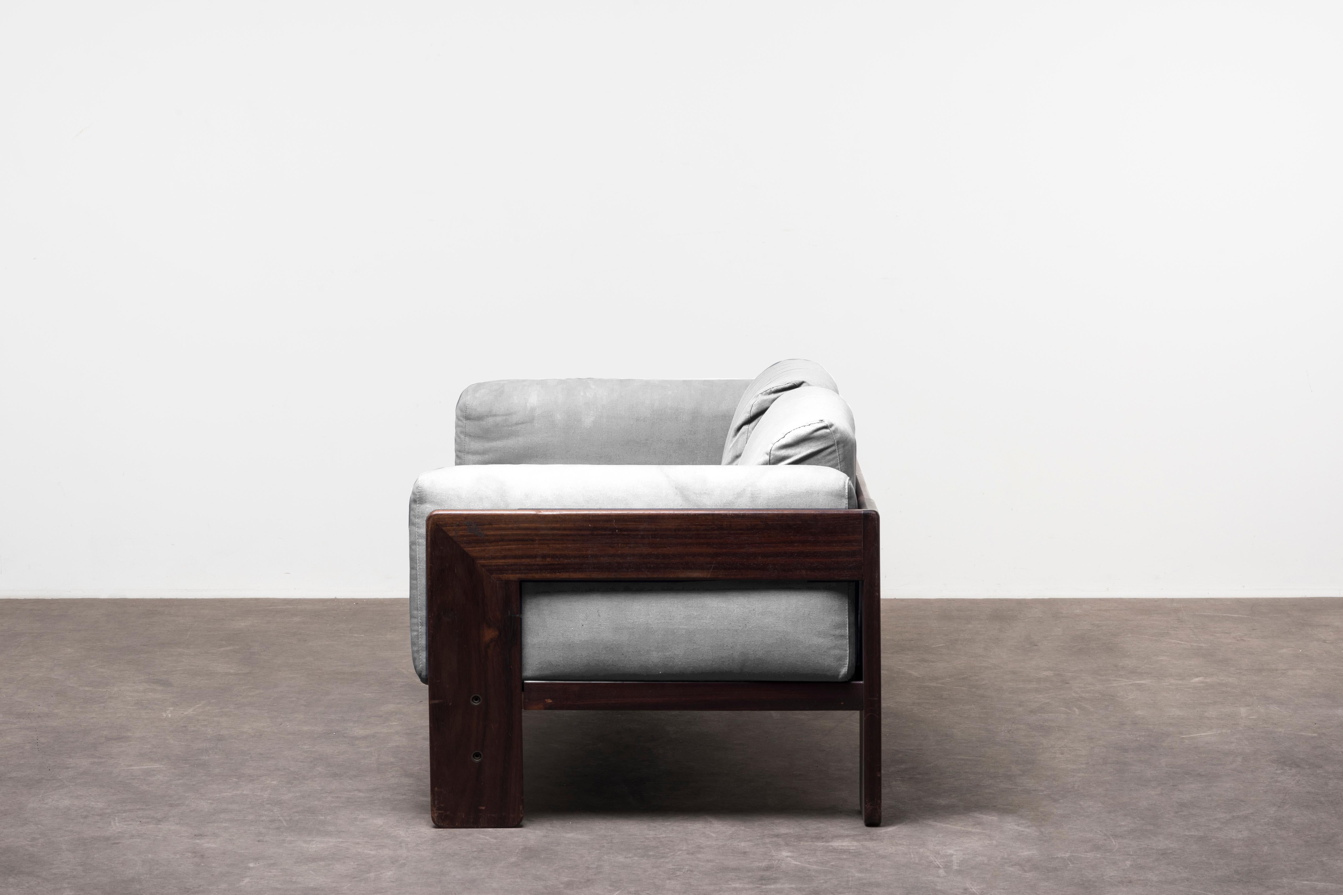 Mid-Century Modern Pair of Two‐Seat Sofas Mod. Bastiano by Tobia Scarpa