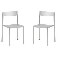 Pair of Type Chairs in Aluminum, by Jonas Trampedach for Hay 