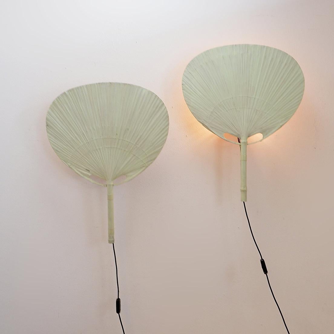Coppia di lampade da parete Uchiwa III di Ingo Maurer per M Design, anni '70 in vendita 7