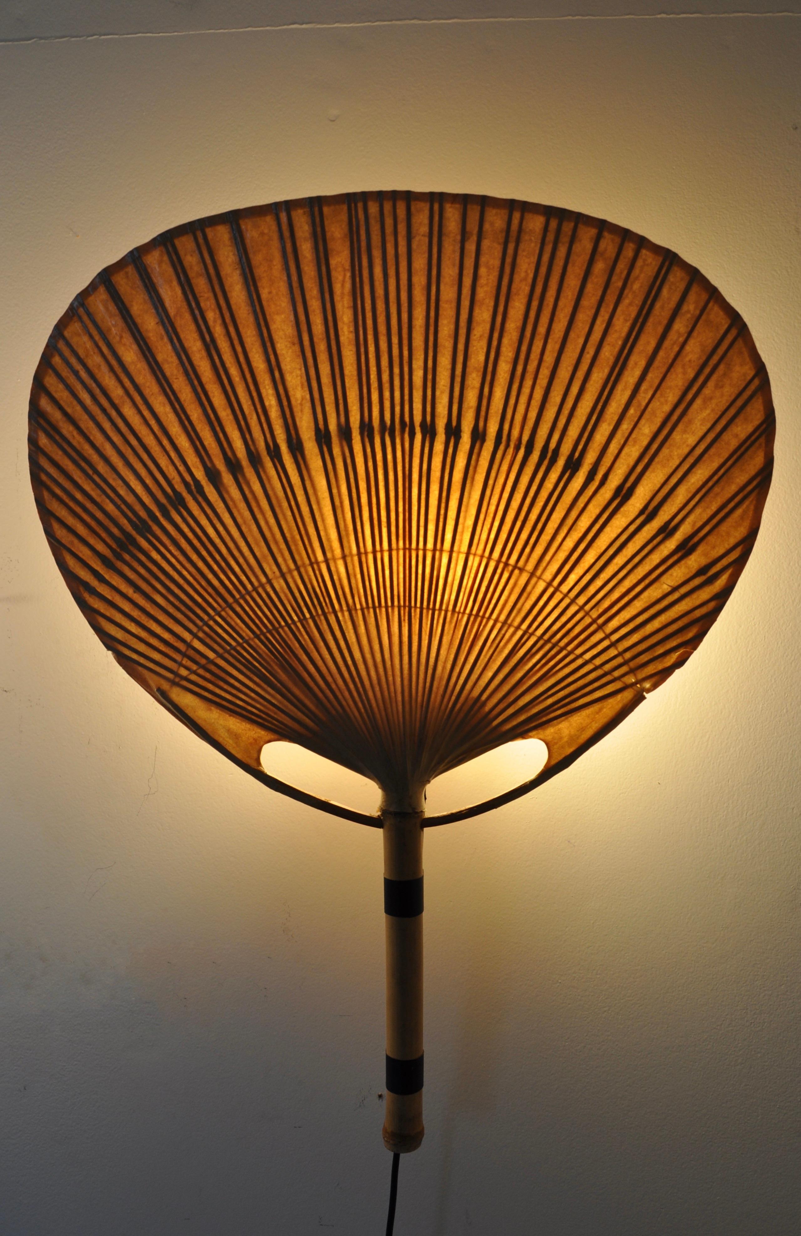 Pair of Uchiwa Wall Lamps by Ingo Maurer for M Design, 1970s 2