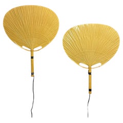 Coppia di lampade da parete Uchiwa  III di Ingo Maurer per Deisgn M, Germania, anni '70