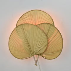 Pair of Uchiwa Wall Sconces in Style of Ingo Maurer, Mid-Century 1960s