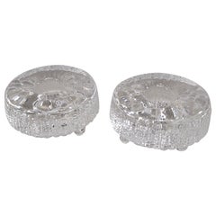 Pair of 'Ultima Thule' Glass Candle Holders by Tapio Wirkkala