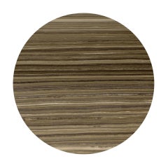 Pair of Ultra Thin Brown Marble Round Sidetables