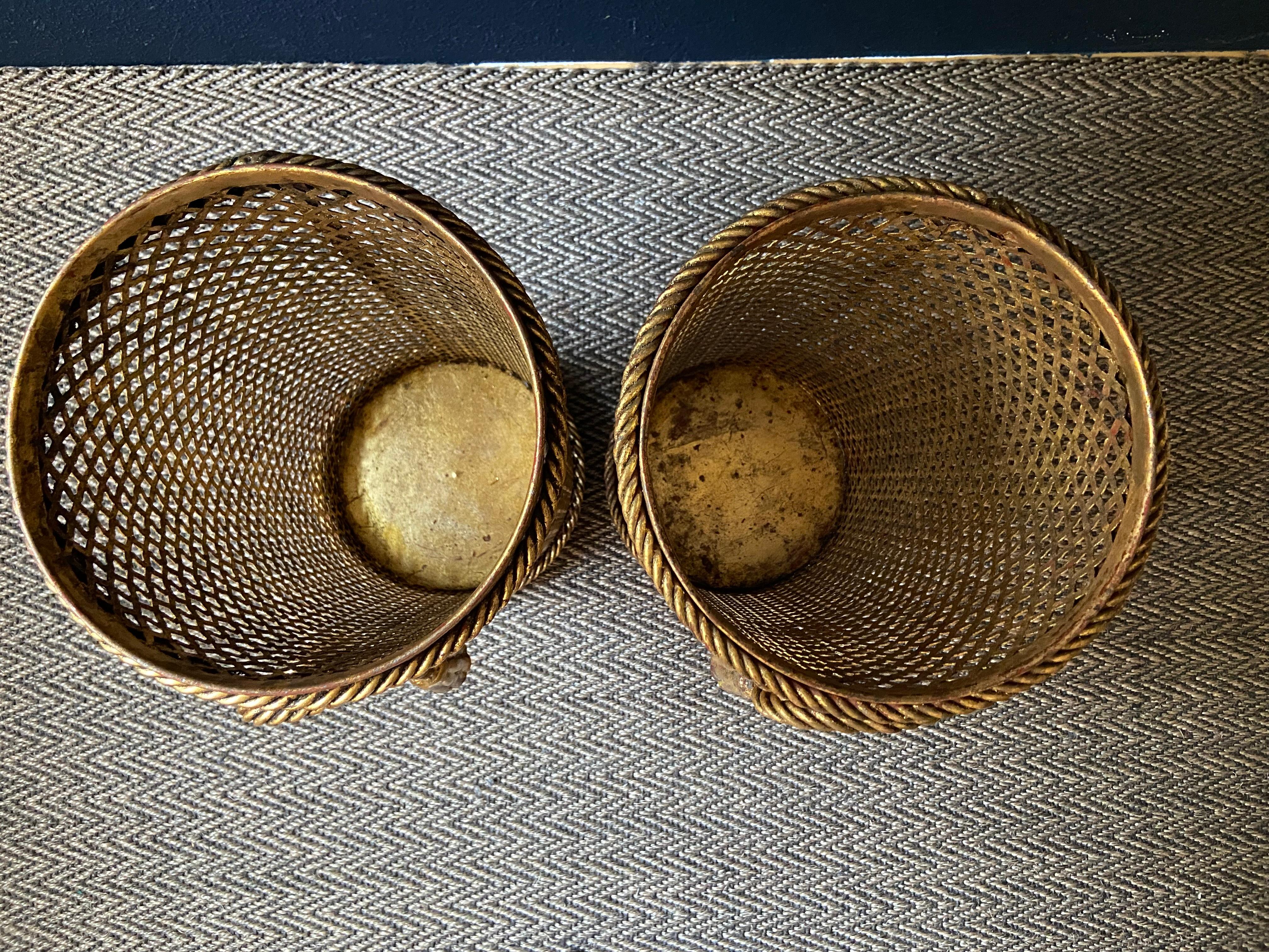 Pair of Umbrella Stands by Li Puma, Firenze, Italy, 1950's Hollywood Regency In Good Condition In Cork, IE