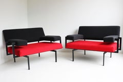 Pair of U+N Series lounge chairs By Cees Braakman for Pastoe japenese series