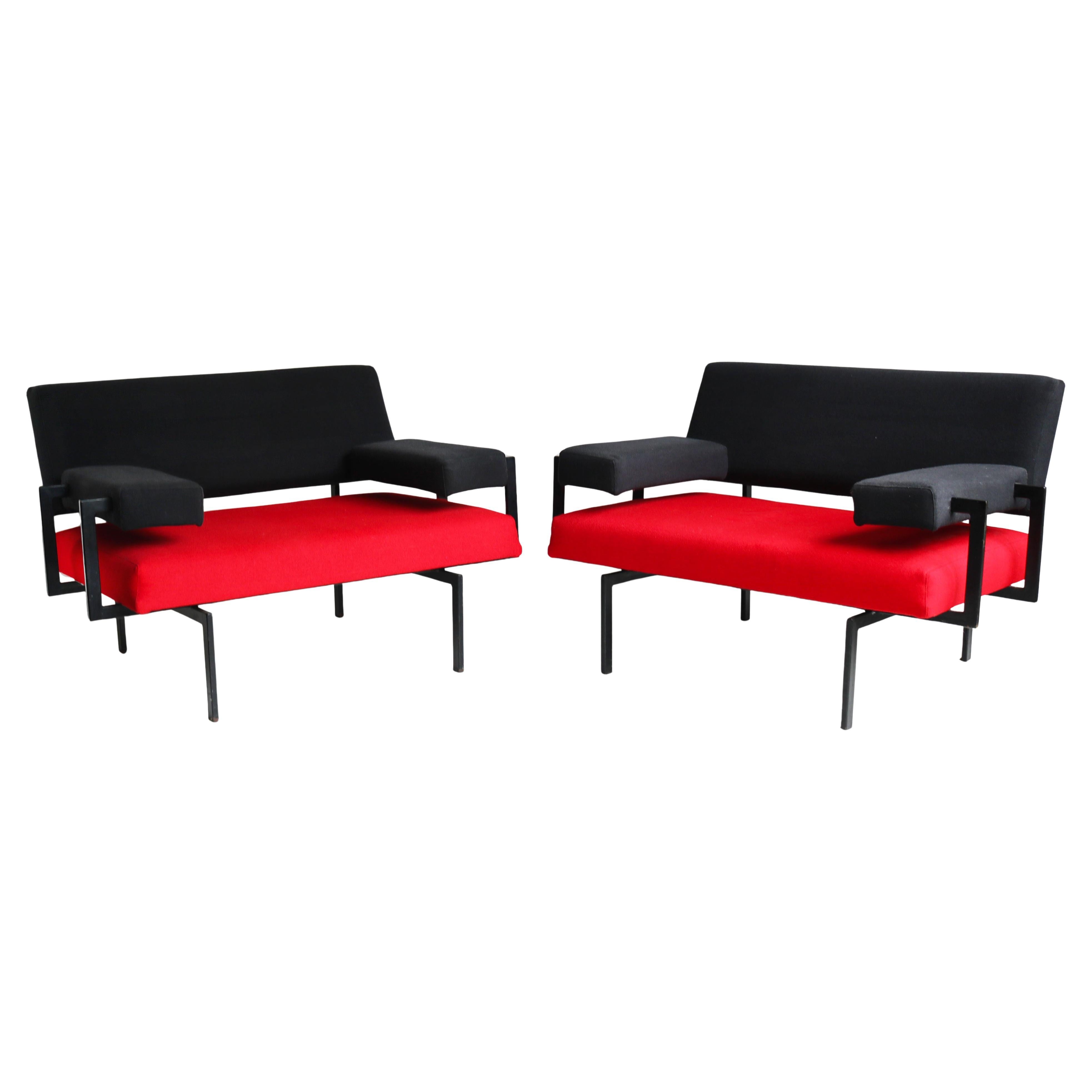 Pair of U+N Series lounge chairs By Cees Braakman for Pastoe japenese series