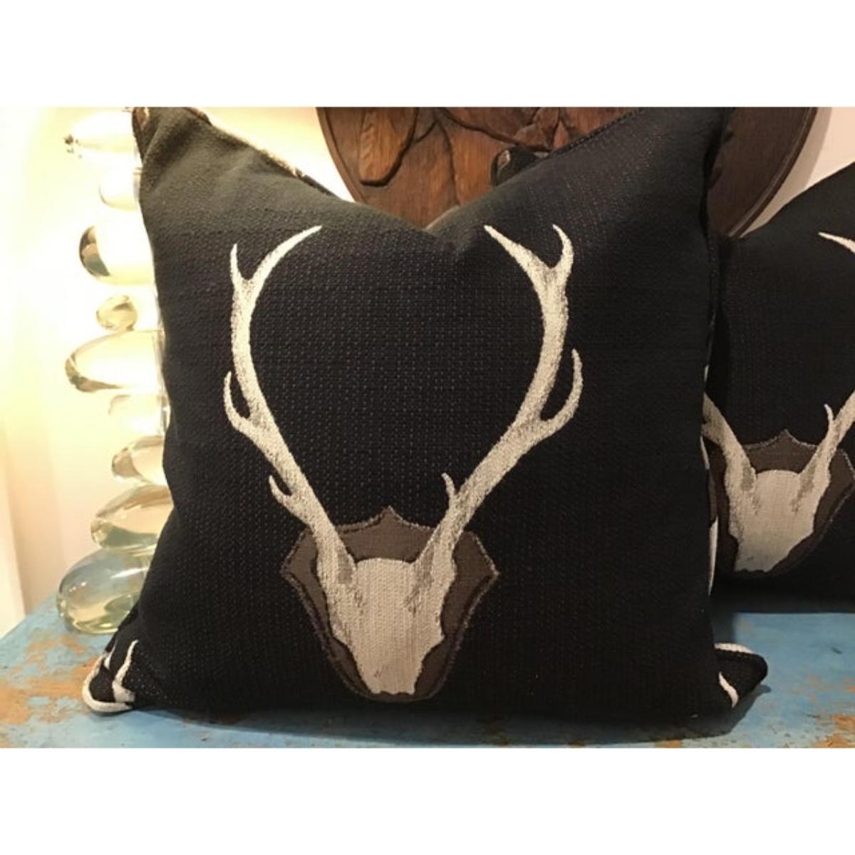 Pareja de cojines de cornamenta 