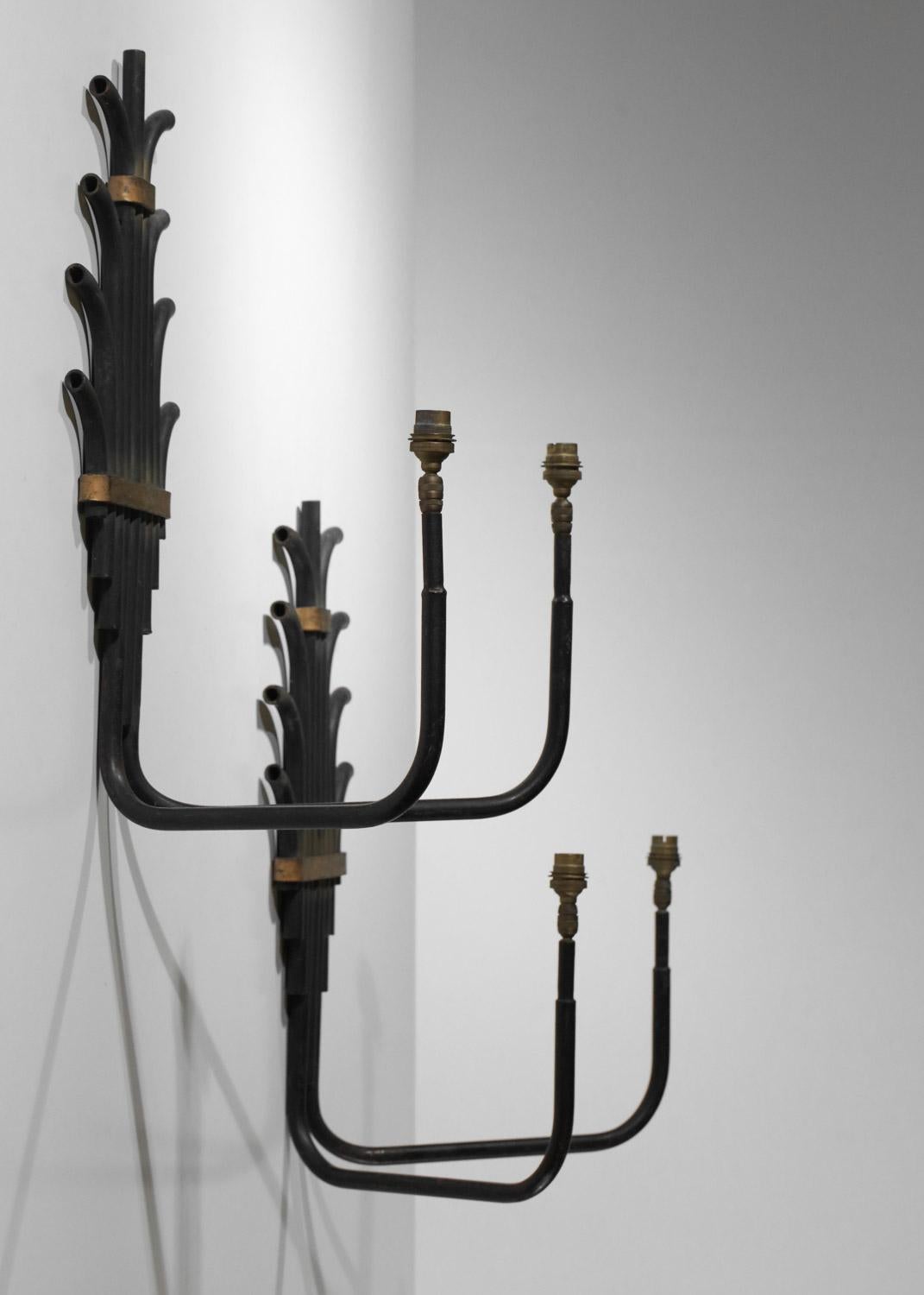 Pair of unidentified sconces from the 50's - E182 8