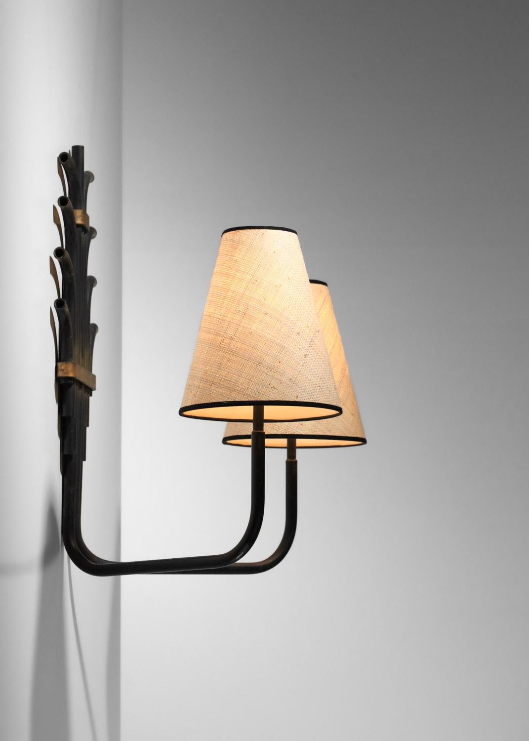 French Pair of unidentified sconces from the 50's - E182
