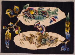 Pair of Unique Aubusson Tapestries by Jean Lurçat, Carton No 13048 and No 13049