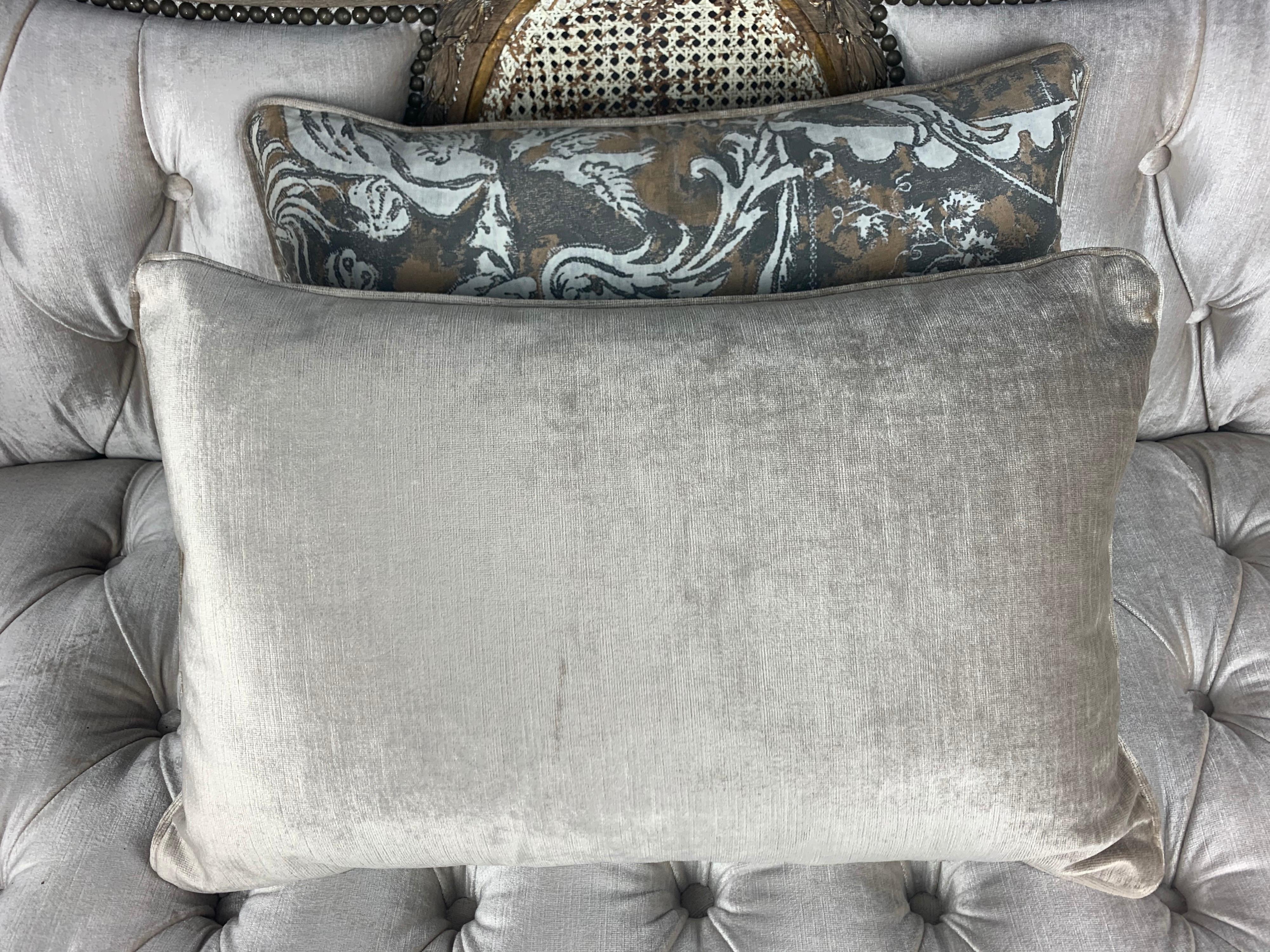 Contemporary Pair of Unique Authentic Fortuny Pillows