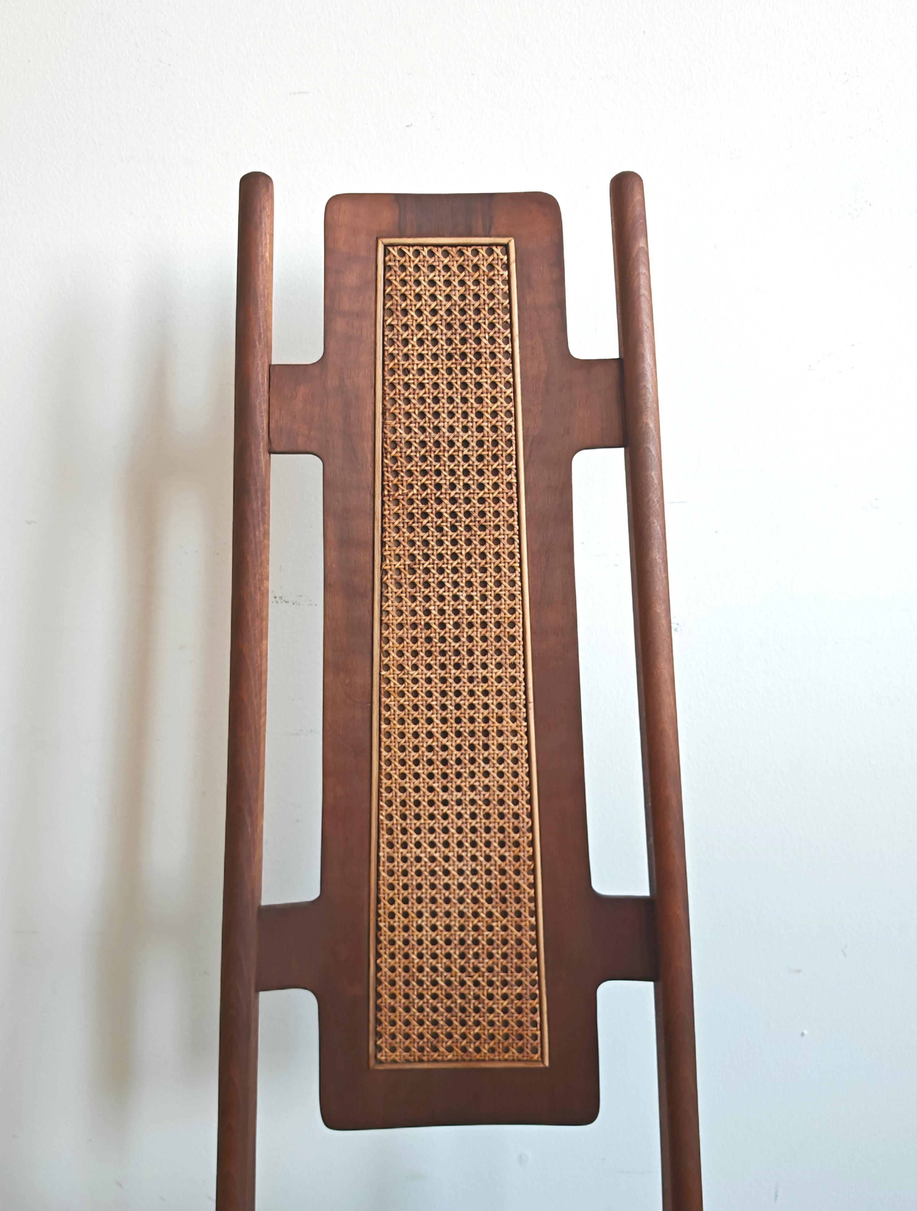 Pair of Unique Mid Century Modern Accent Chairs upholstered in Astrakhan fur in vendita 1