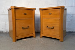 Pair of Unique Mid-Century Modern Nightstands